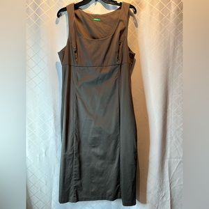 Cute Benetton Dark Grey Knee Length Tank Dress